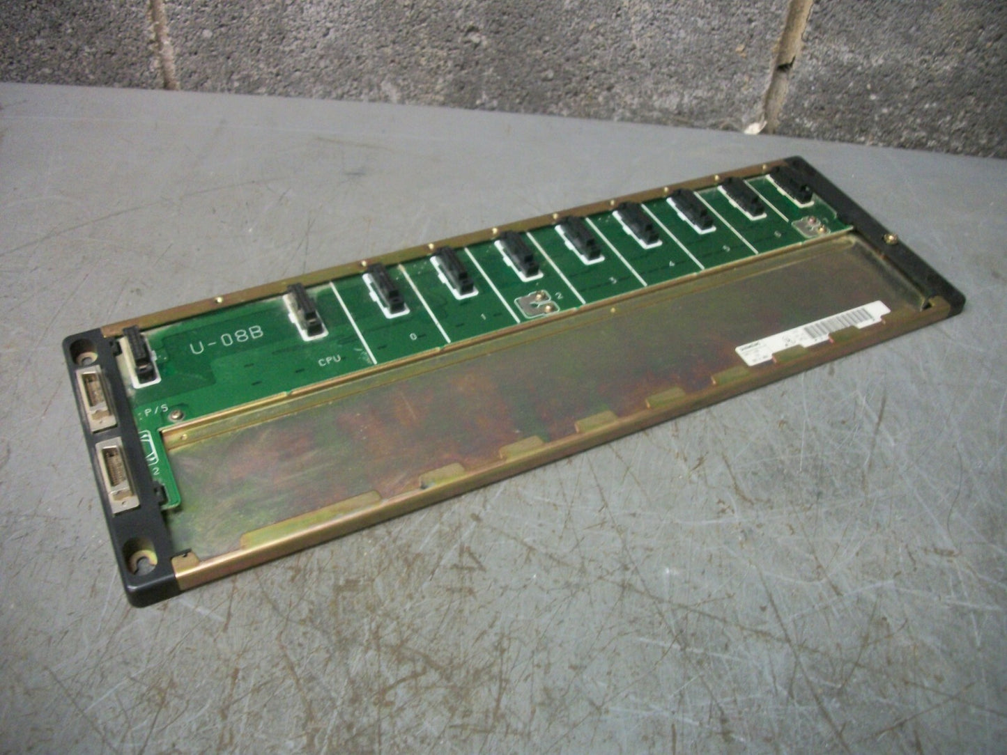 SIEMENS 10-SLOT PLC CHASSIS RACK BASE U-08B