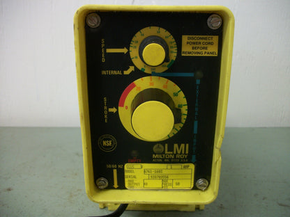 LMI MILTON ROY PROGRAMMABLE METERING DOSING PUMP A761-168S 48GPD 50PSI
