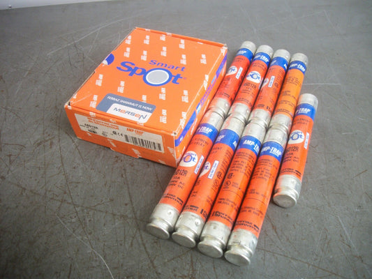FERRAZ-SHAWMUT BOX OF 9 SMART SPOT AMP-TRAP FUSES A6D12R 12AMP 600VOLT NIB