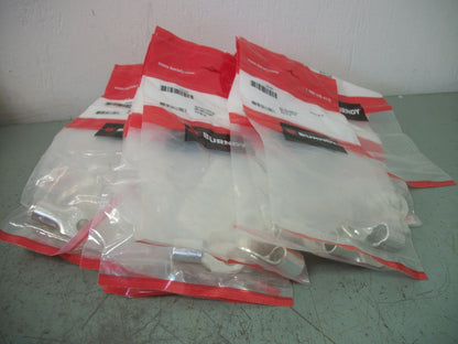 BURNDY LOT OF 28 3/8" #2/0 AWG TIN PLATED COPPER LUGS YAD26M10E38 NEW