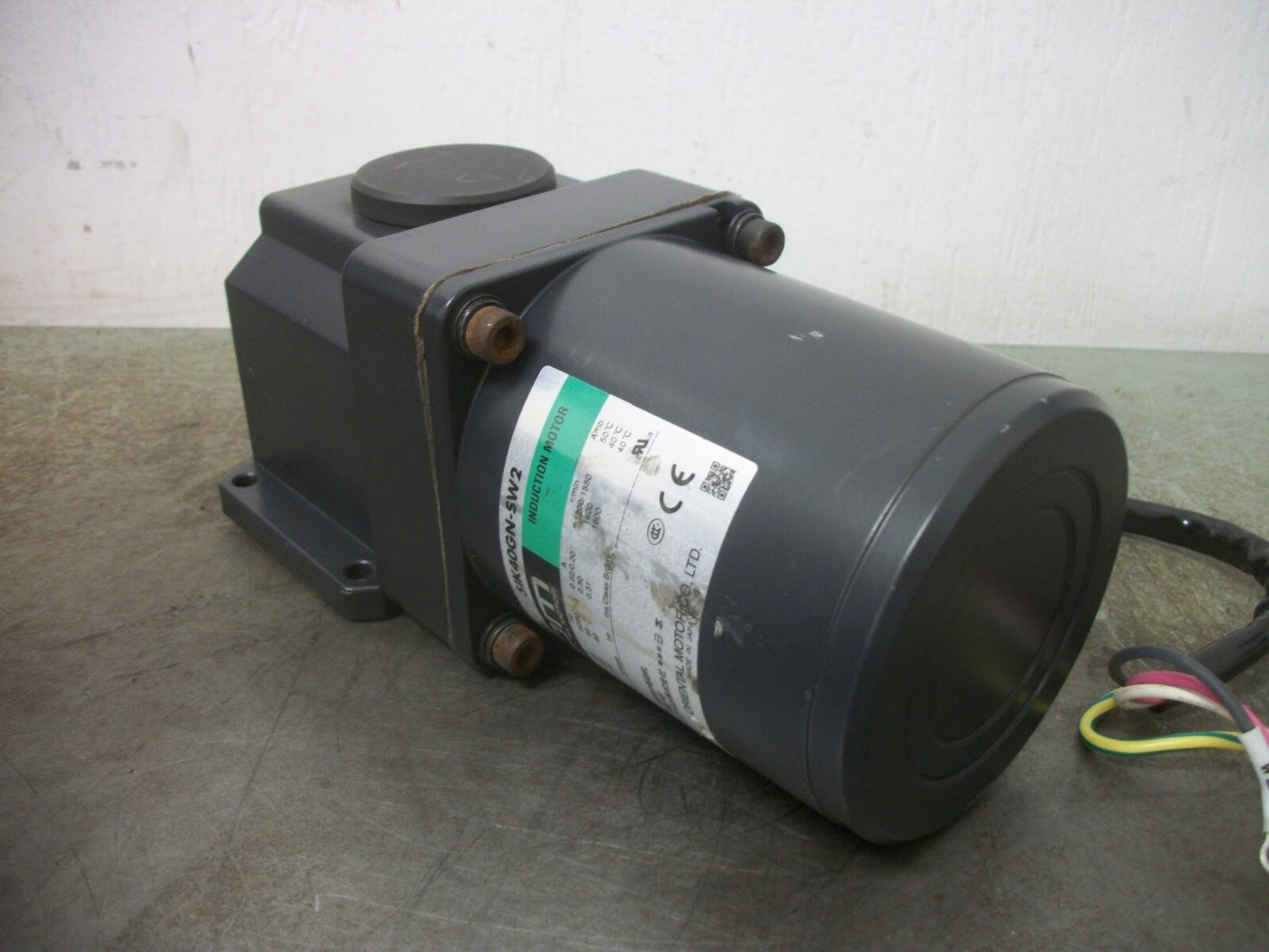 ORIENTAL MOTOR 40WATT INDUCTION MOTOR 5IK40GN-SW2 230VOLT 1600RPM 5GN12.5RH
