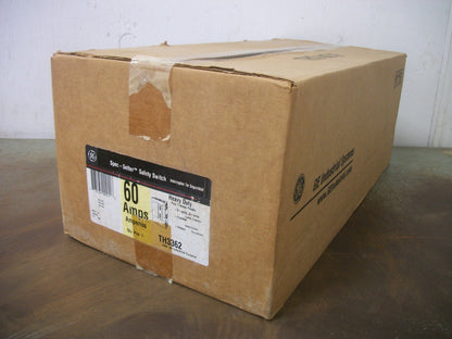 GE DISCONNECT TYPE 1 TH3362 60AMP 600VOLT 3POLE FUSIBLE NIB