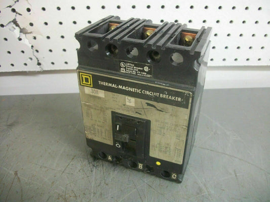 SQUARE D FAL CIRCUIT BREAKER FAL36030 30AMP 600VOLT 3POLE GRAY
