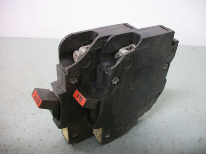 FEDERAL PACIFIC LOT OF 9 NC CIRCUIT BREAKERS NC115 NC120 15-20AMP 240VOLT 1POLE