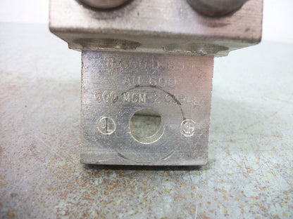 ILSCO LOT OF 2 600MCM-2 AU-600 CU9AL LUGS D-899