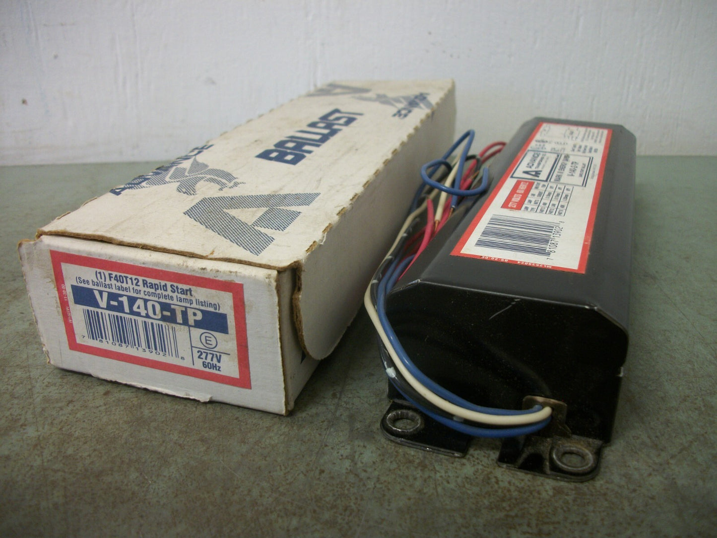 ADVANCE V-140-2-TP RAPID START BALLAST V-140-TP 277VOLT NIB