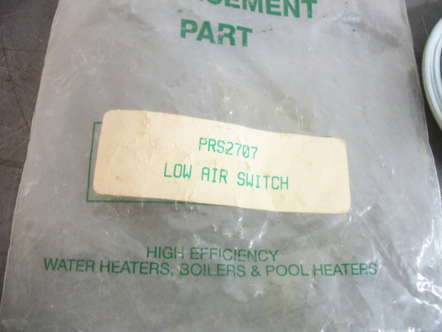 LOCHINVAR TRIDELTA INDUSTRIES LOW AIR SWITCH PRS2707 NEW