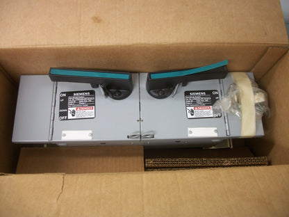 SIEMENS PANELBOARD BRANCH SWITCH V7B2222LMR 60-60AMP 240VOLT 2POLE FUSIBLE NIB