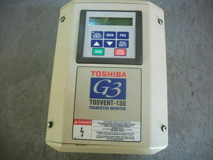 TOSHIBA G3 TOSVERT-130 3HP TRANSISTOR INVERTER DRIVE VT130G3U2035 3.5kVA 230V