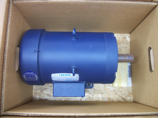LEESON 3HP JS213T DP AC MOTOR 130286.00 460VOLT 1140RPM 3PH NIB