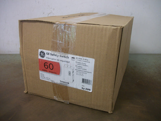 GE DISCONNECT TYPE 3R TH3222R 60AMP 240VOLT 2POLE FUSIBLE NIB