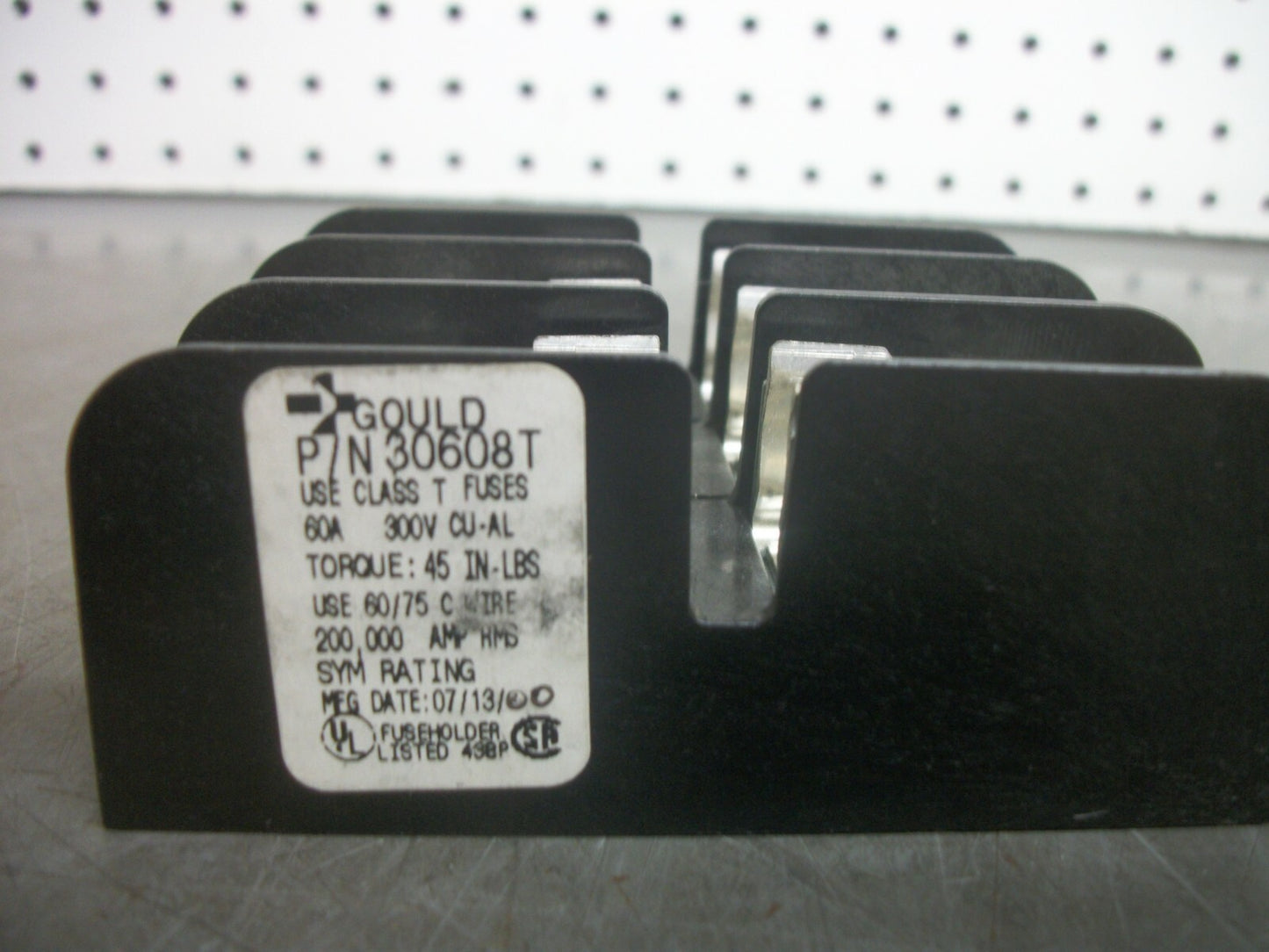 GOULD SHAWMUT FUSEHOLDER 30608T 60AMP 300VOLT 3POLE