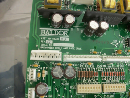 BALDOR HARMONIZED SINGLE AXIS GATE DRIVE BOARD 0838003 REV Q NEW