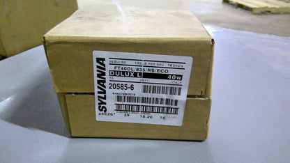 SYLVANIA 20585-6 BOX OF 10 DULUX L COMPACT FLUORESCENT BULBS FT40DL/835/RS/ECO