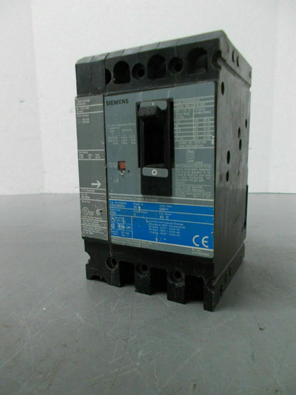 SIEMENS SENTRON ED6 CIRCUIT BREAKER ED63B035 35AMP 600VOLT 3POLE W/SHUNT