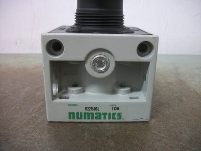 NUMATICS PNEUMATIC PRESSURE REGULATOR R22R-03L 0-125PSIG