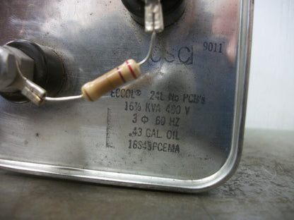 SPRAGUE ECCOL CAPACITOR 16S43PCEMA 16-2/3KVAR 480VOLT 3PH