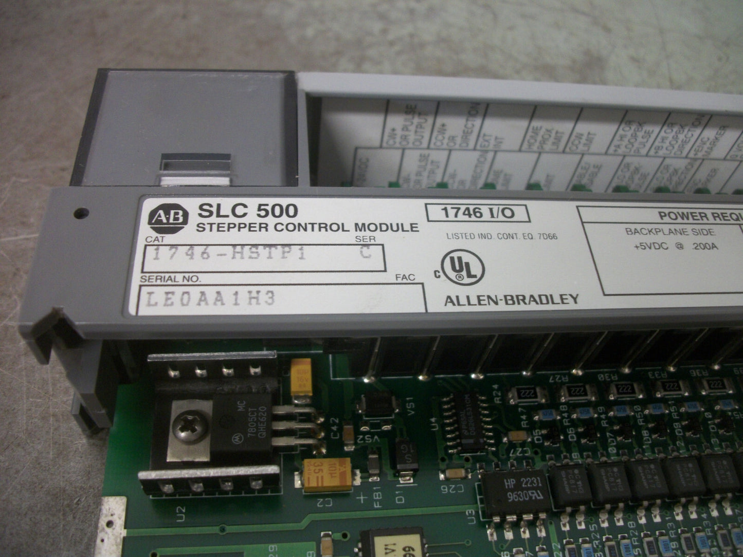 ALLEN-BRADLEY SLC 500 STEPPER CONTROL MODULE 1746-HSTP1