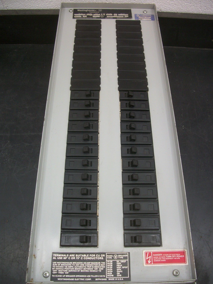 WESTINGHOUSE W10B PANELBOARD INTERIOR YS2042 225AMP 120/240VOLT 1PH NEW