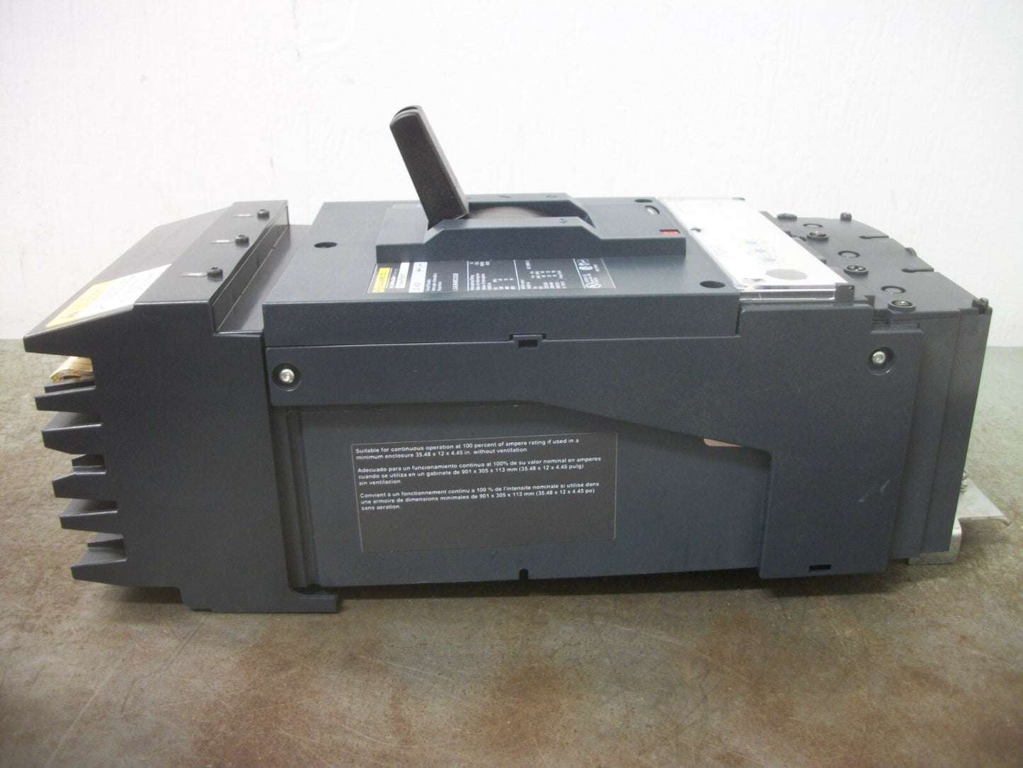 SQUARE D POWERPACT I-LINE LG CIRCUIT BREAKER LGA36400CU33X 400AMP 600VOLT 3POLE