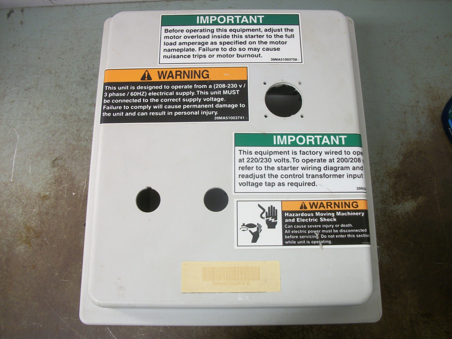 ALLIED 12 X 10 X 6 NON-METALLIC ENCLOSURE 1,2,3,3R,4,4X,12,13 AM1206RT