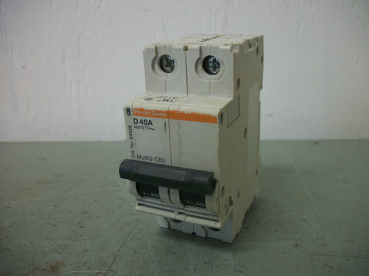MERLIN GERIN MULTI9 C60 MOTOR CIRCUIT BREAKER MG24528 40AMP 480VOLT 2POLE
