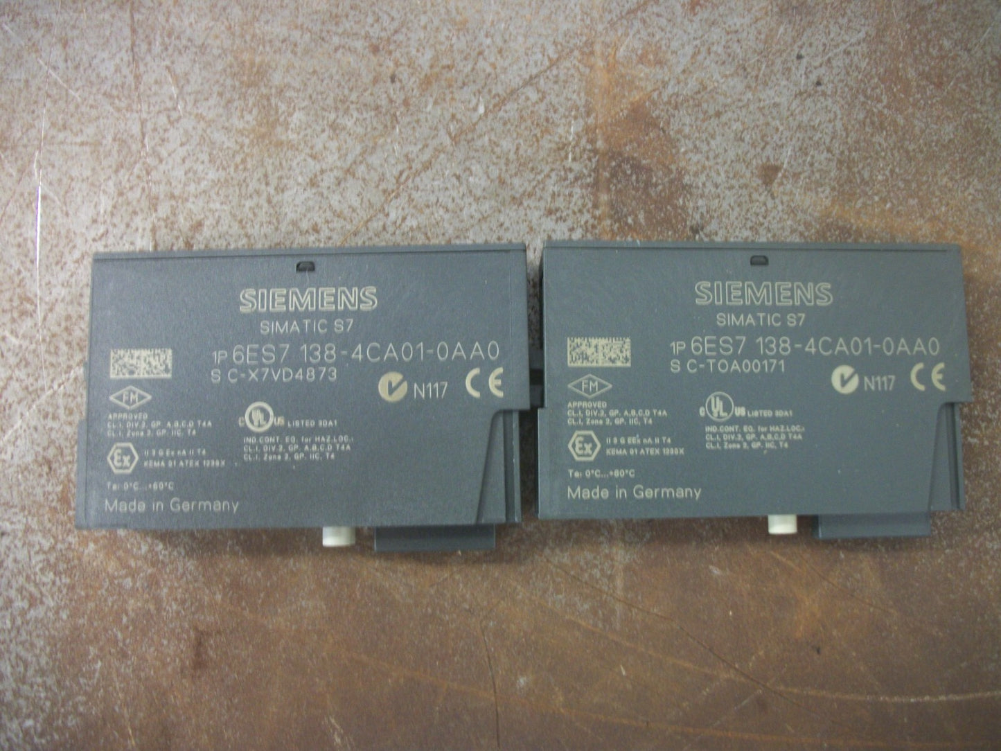 SIEMENS SIMATIC S7 LOT OF 2 POWER MODULES 6ES7 138-4CA01-0AA0