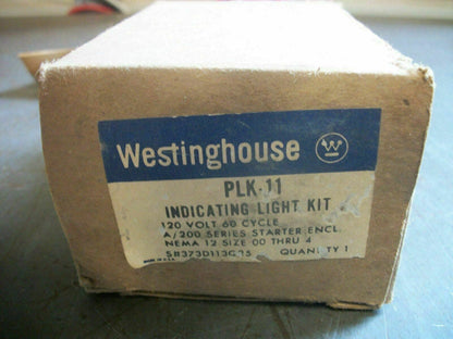 WESTINGHOUSE INDICATING LIGHT PLK-11 120VOLT SIZE 00-4 A200 SERIES *NIB*