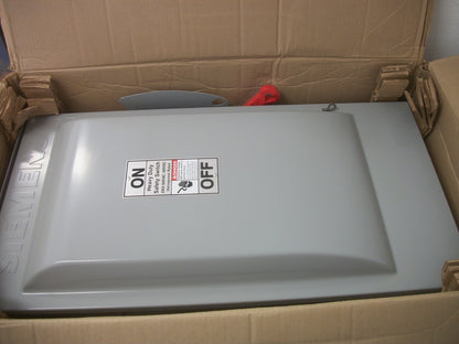 SIEMENS DISCONNECT TYPE 3R HF364R 200AMP 600VOLT 3POLE FUSIBLE NIB