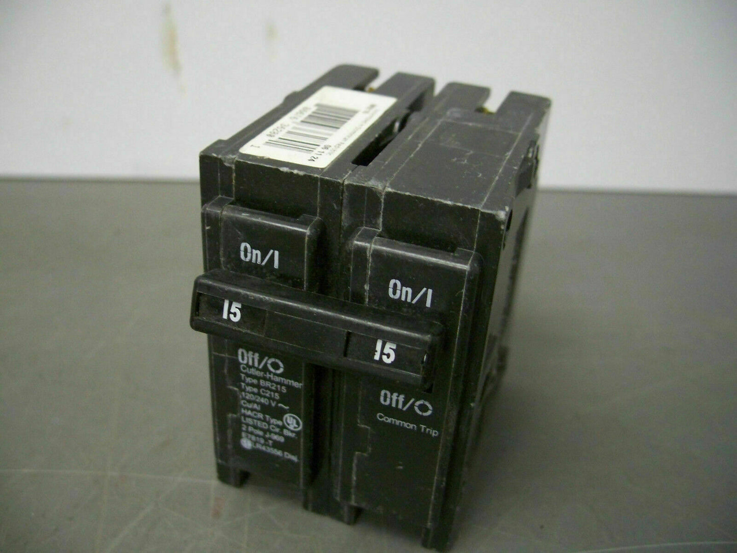 CUTLER-HAMMER BR CIRCUIT BREAKER BR215 15AMP 240VOLT 2POLE