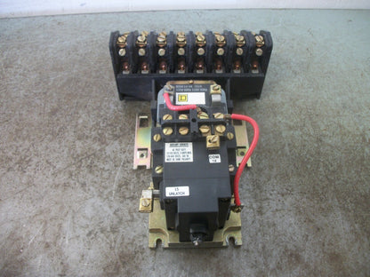 SQUARE D 30AMP 8POLE LIGHTING CONTACTOR 8903LX01200 120VCOIL