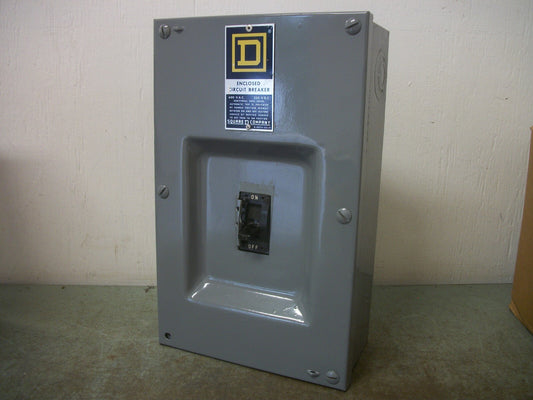 SQUARE D FA100S ENCL CIRCUIT BREAKER FAL32100 100AMP 240VOLT 3POLE REFURB