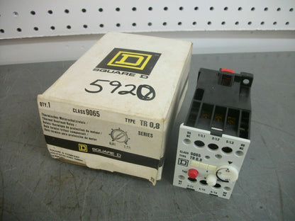 SQUARE D THERMAL OVERLOAD RELAY 9065TR0,8 0.8-1.2AMP NIB