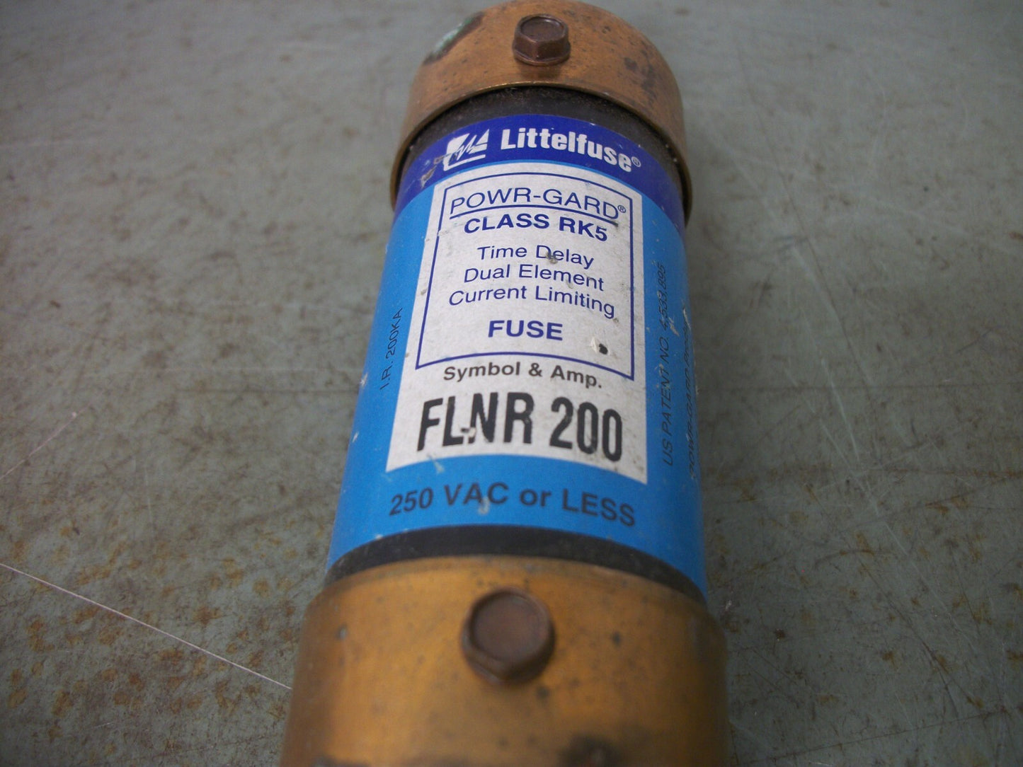 LITTELFUSE POWR-GARD FUSE FLNR200 200AMP 250VOLT