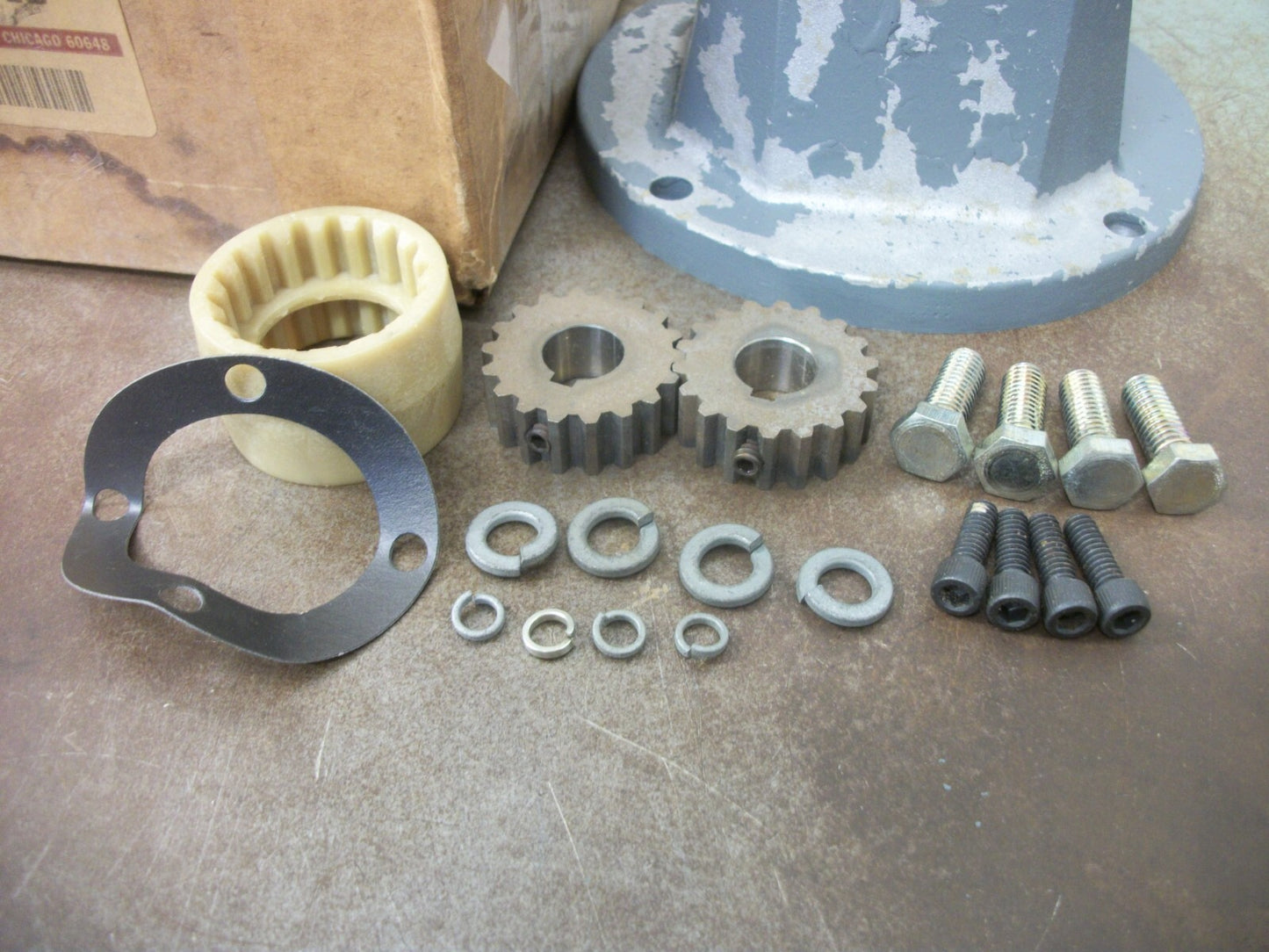 DAYTON 1.75" & 2.06" C0 REDUCER 56C MOUNT FLANGE/COUPLING KIT 3A702 NIB