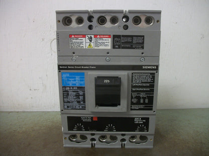 SIEMENS SENTRON JD6-A CIRCUIT BREAKER JD63F400 400AMP 600VOLT 3POLE W/225A TRIP