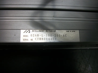 INTELLIGENT ACTUATOR LINEAR ACTUATOR 02AR-L-100-200-AC NEW