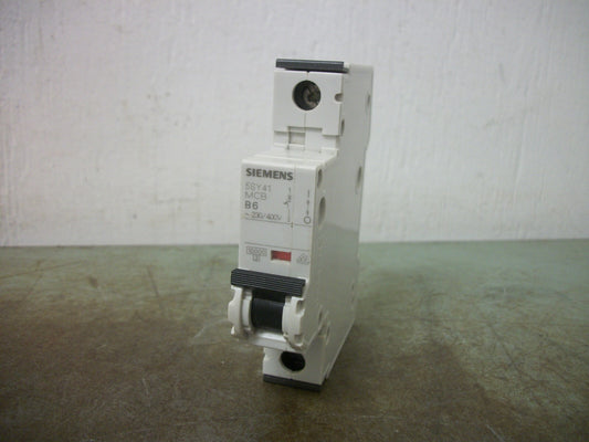 SIEMENS MINI CIRCUIT BREAKER 5SY41MCBB6 5SY4106-6 6AMP 400VOLT 1POLE