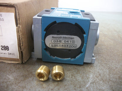 REXROTH 3/8" PNEUMATIC PRESSURE REGULATOR 5351403200 12BAR NIB