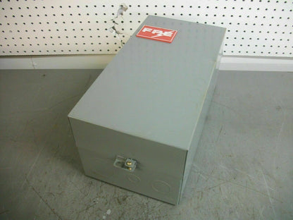 FEDERAL PACIFIC ENCL 100AMP LIGHTING CONTACTOR TYPE 1 4104 CU33L-01 120VCOIL NOB