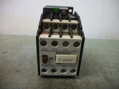 SIEMENS CONTACTOR 3TB4017-0A 20AMP 115VCOIL 3PH 600V 7.5HP