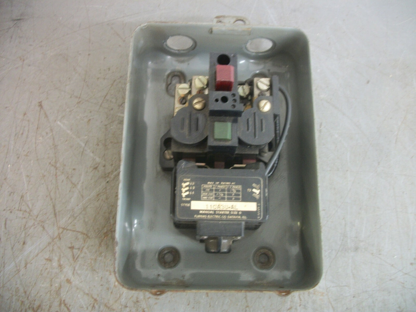 FURNAS ENCL SIZE 0 MANUAL STARTER 11CA3U-AL 3PH 550VOLT 3HP