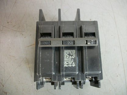 SIEMENS BQH CIRCUIT BREAKER BQ3B020H 20AMP 240VOLT 3POLE