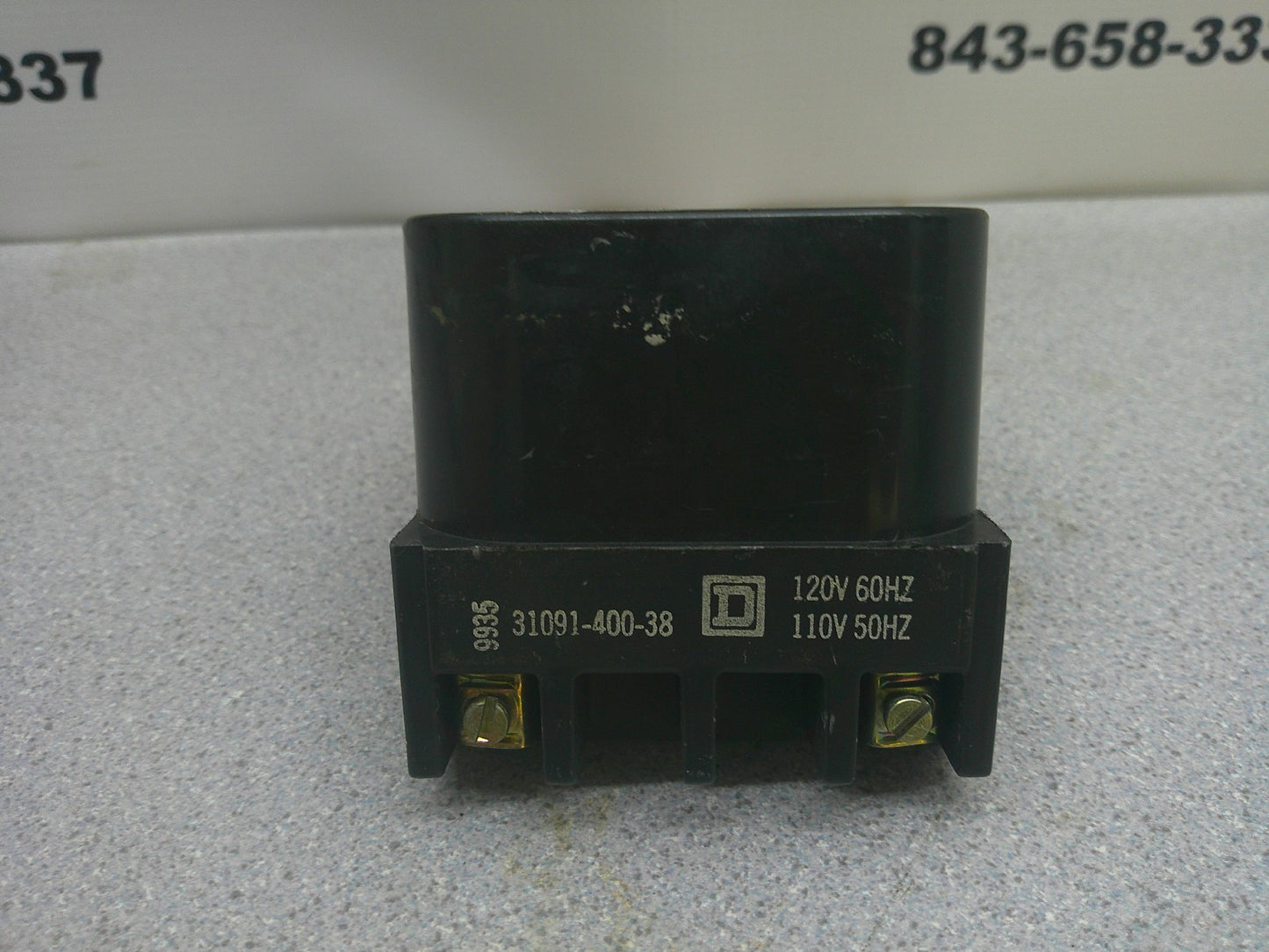 SQUARE D MAGNET COIL FOR SIZE 4 31091-400-38 120VCOIL