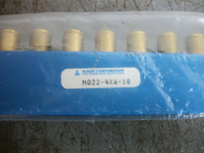 ALKON SERIES MQ 10-PORT PNEUMATIC MANIFOLD MQ22-4X6-10 NEW