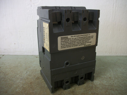 GE SPECTRA SEDA CIRCUIT BREAKER SEDA36AT0100 100AMP 600VOLT 3POLE W/100A TRIP