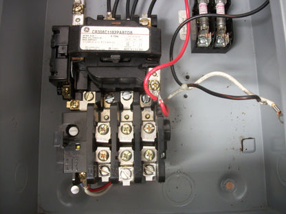 GE STARTER COMBO SIZE 1 CR308C1182PABTDB 120VCOIL 30AMP FUSIBLE