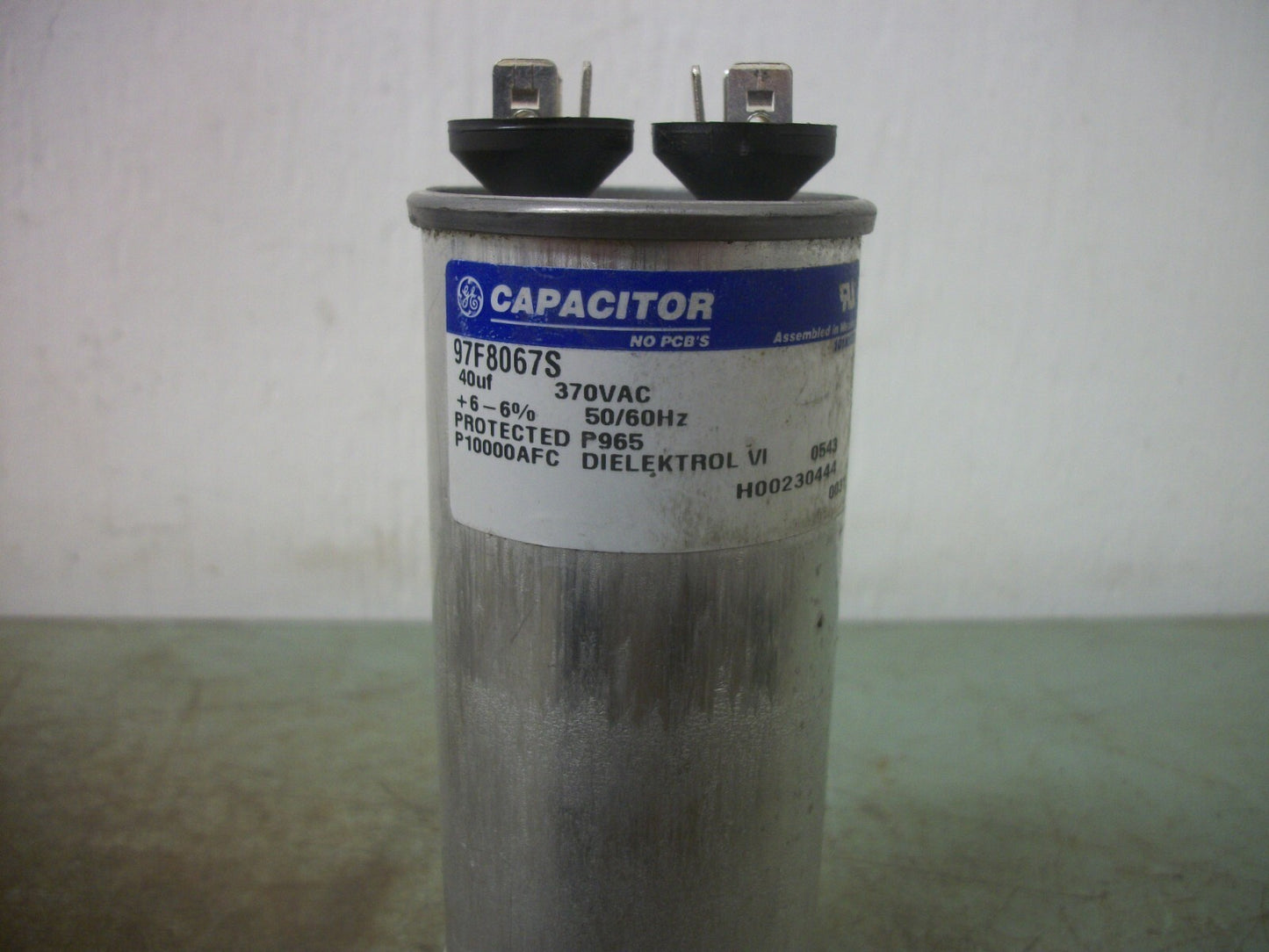GE 40uF CAPACITOR 97F8067S 370VOLT