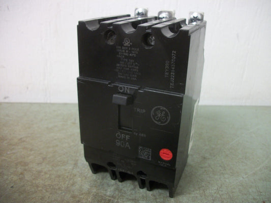 GE TEY CIRCUIT BREAKER TEY390 90AMP 480VOLT 3POLE