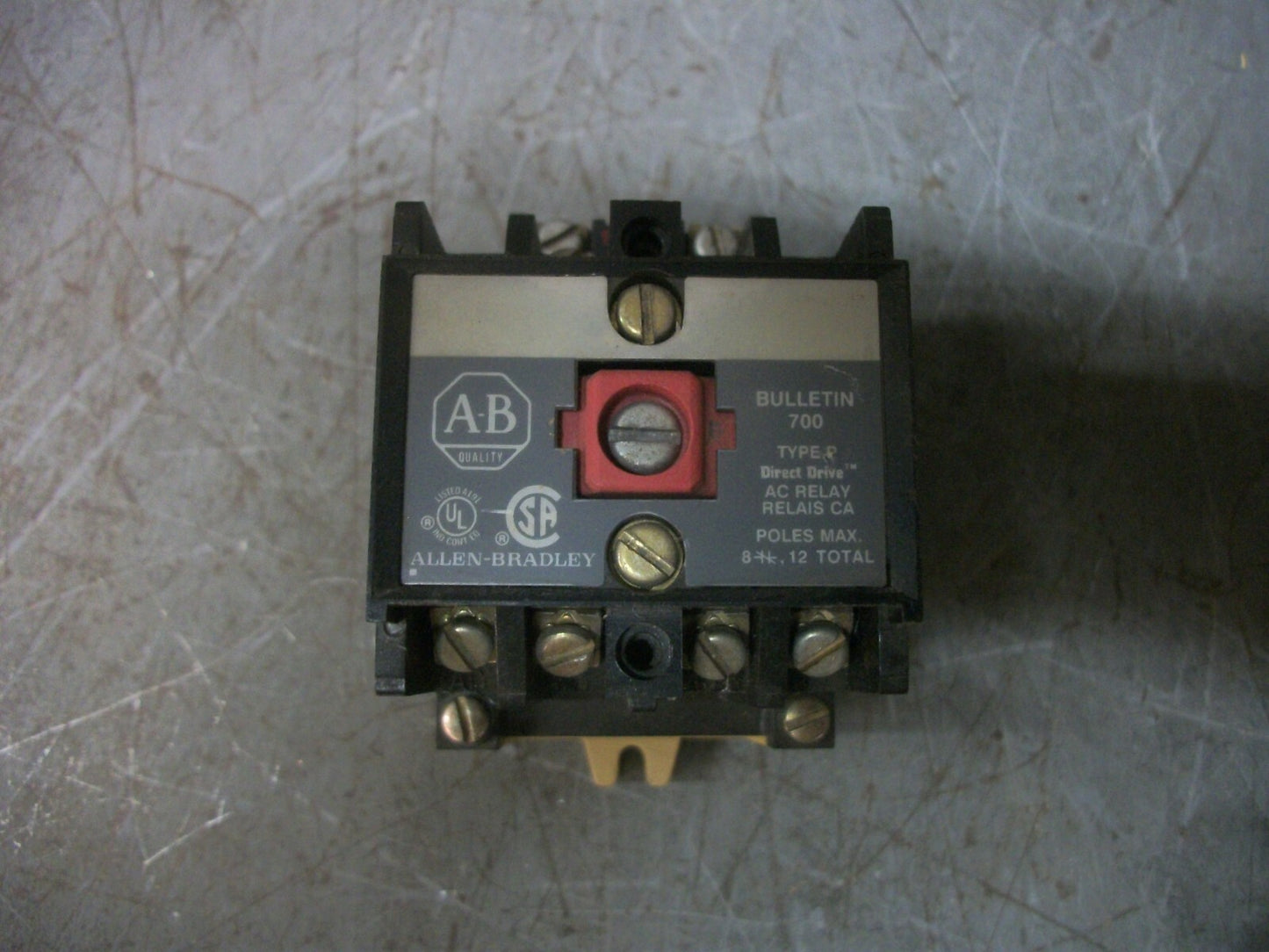 ALLEN-BRADLEY 4N.O. AC CONTROL RELAY 700-P800A1 120VCOIL